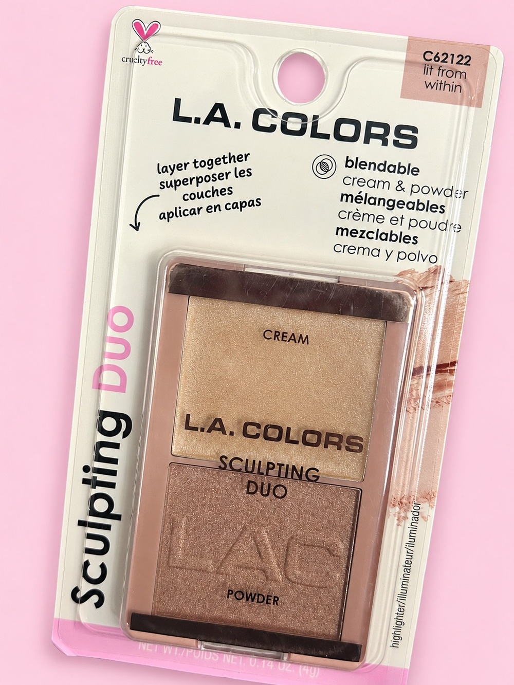 L.A. COLORS Sculpting Duo Cream & Powder Highlighter